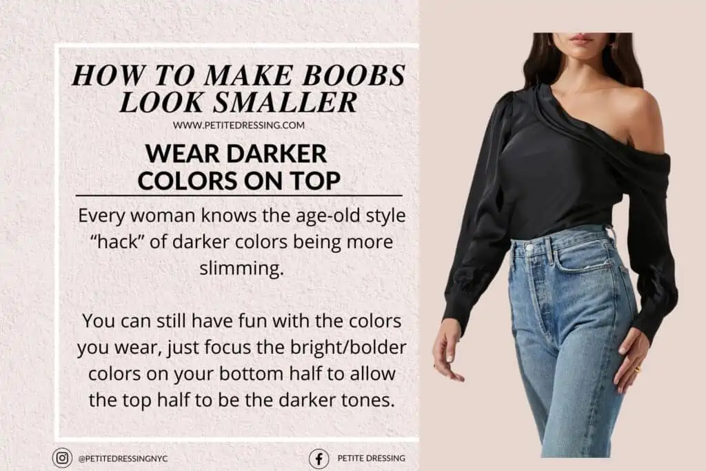 STYLE HACKS: How To Make A LARGE Bust Look SMALLER! How to