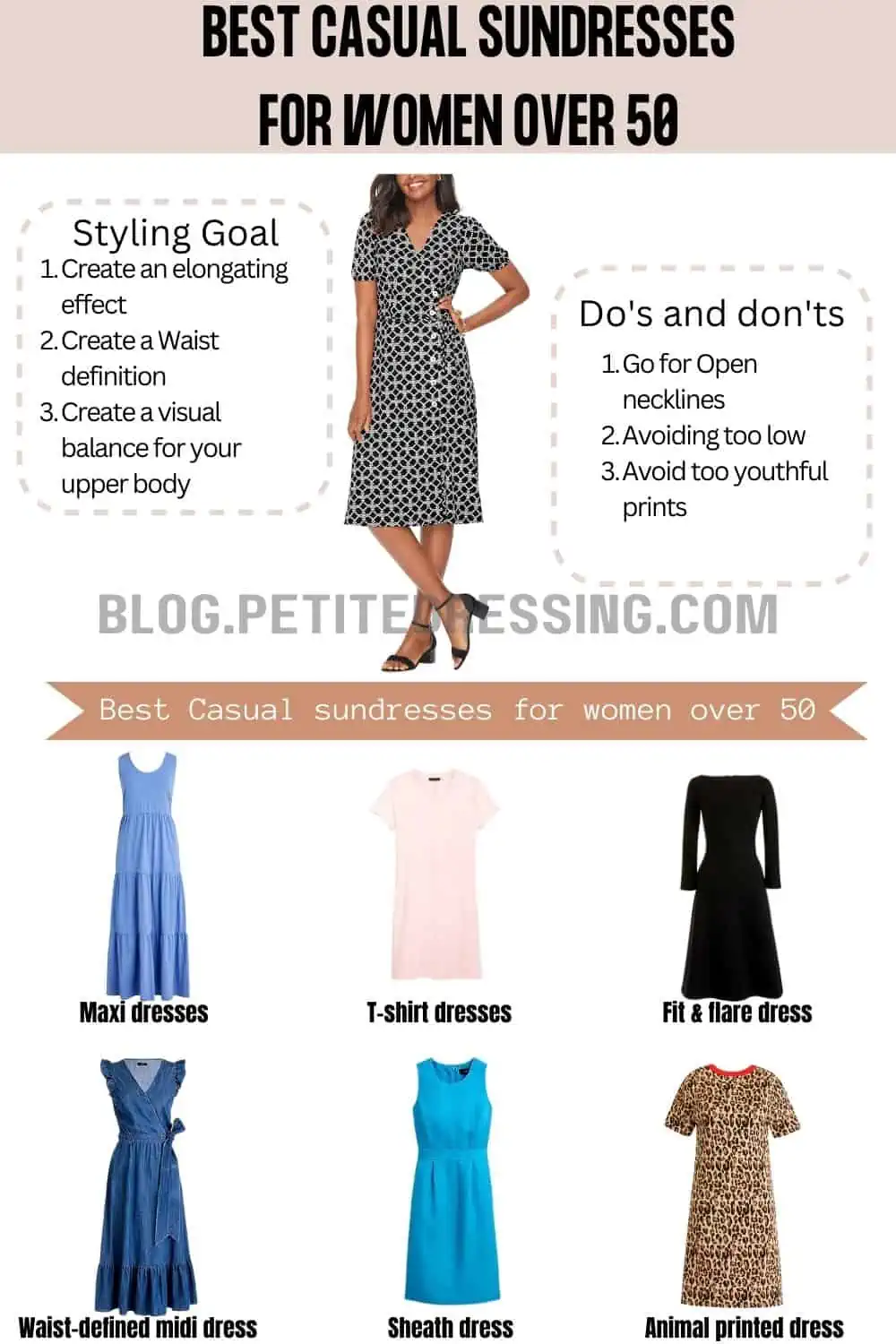 Petite dresses for on sale women over 50