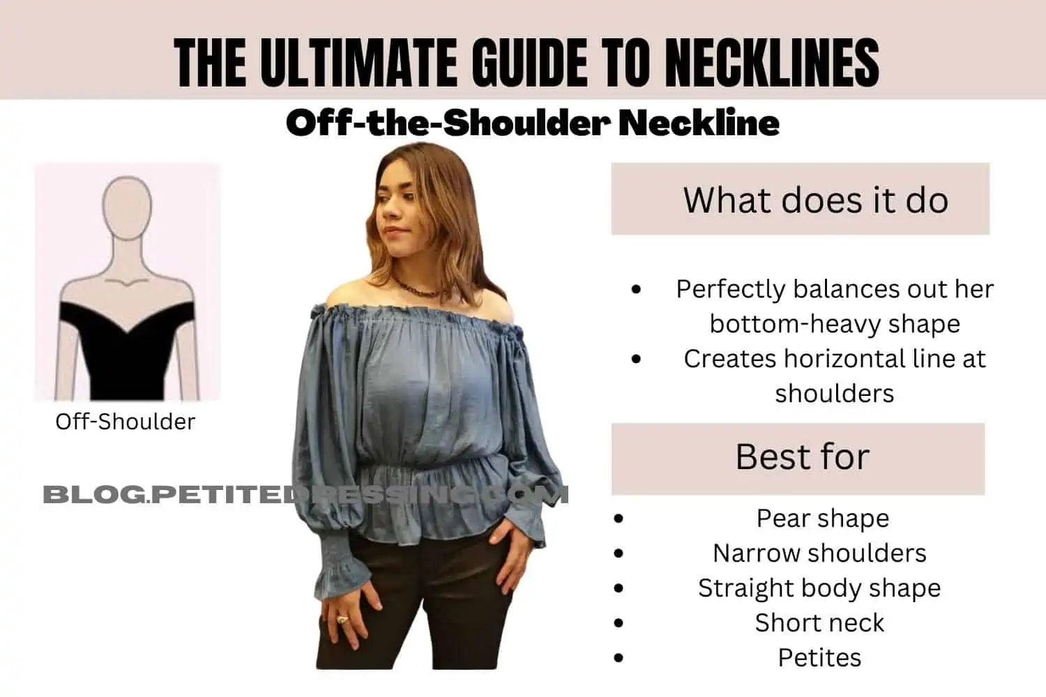 The Ultimate Guide to Necklines - Petite Dressing  Inverted triangle body,  Neckline, Queen anne neckline