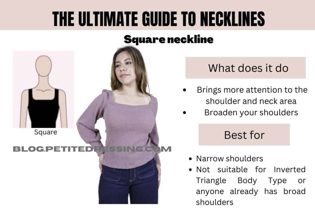 Square neckline