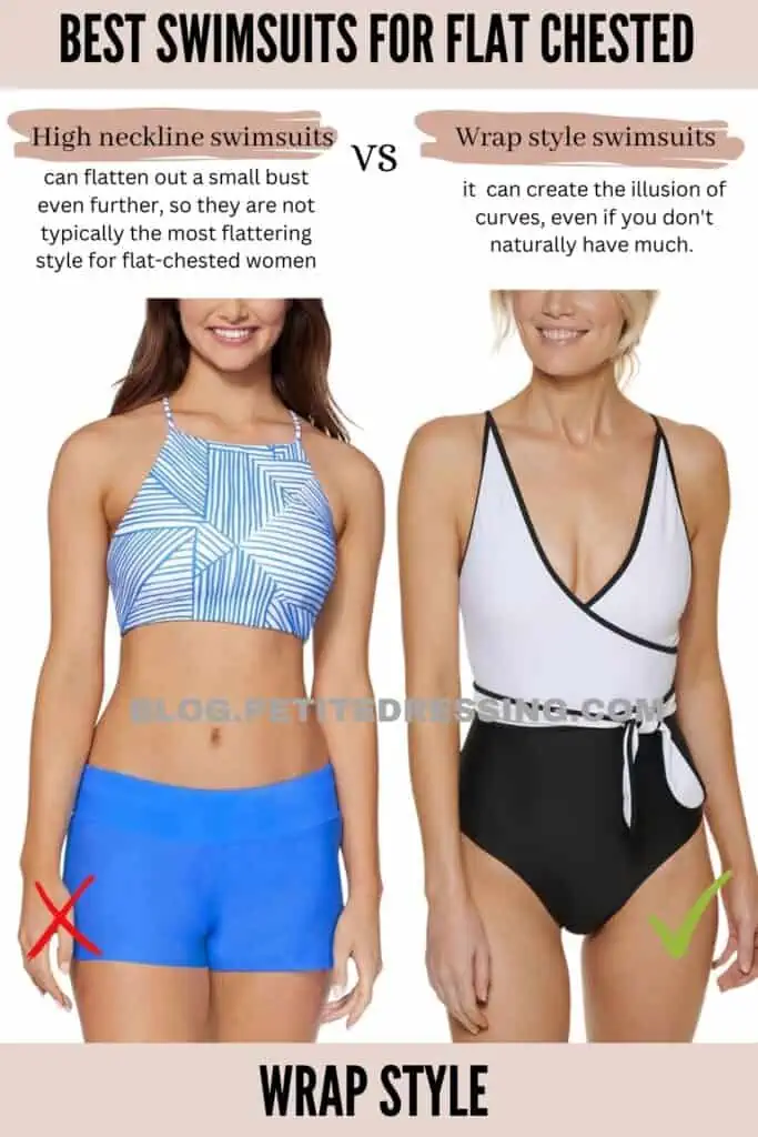 Any swimsuit styles that can show off or flatter a very flat chest? I'm  talking a 32A. Kind of similar to this style perhaps :  r/TheGirlSurvivalGuide