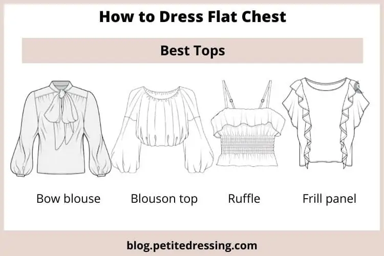 21 Most Flattering Ways to Dress Flat Chest - Petite Dressing