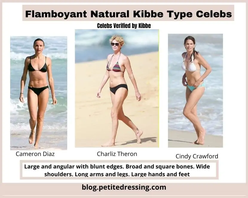 flamboyant kibbe natural body type features