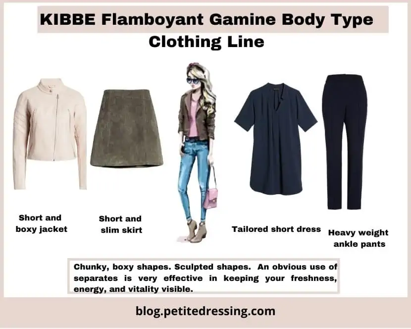 kibbe flamboyant gamine clothing