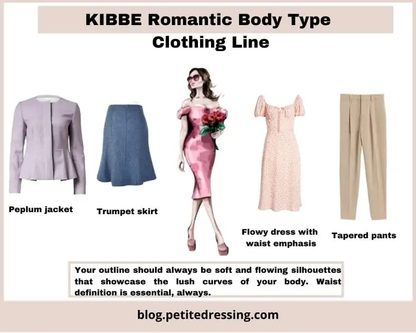 kibbe romantic body type clothing