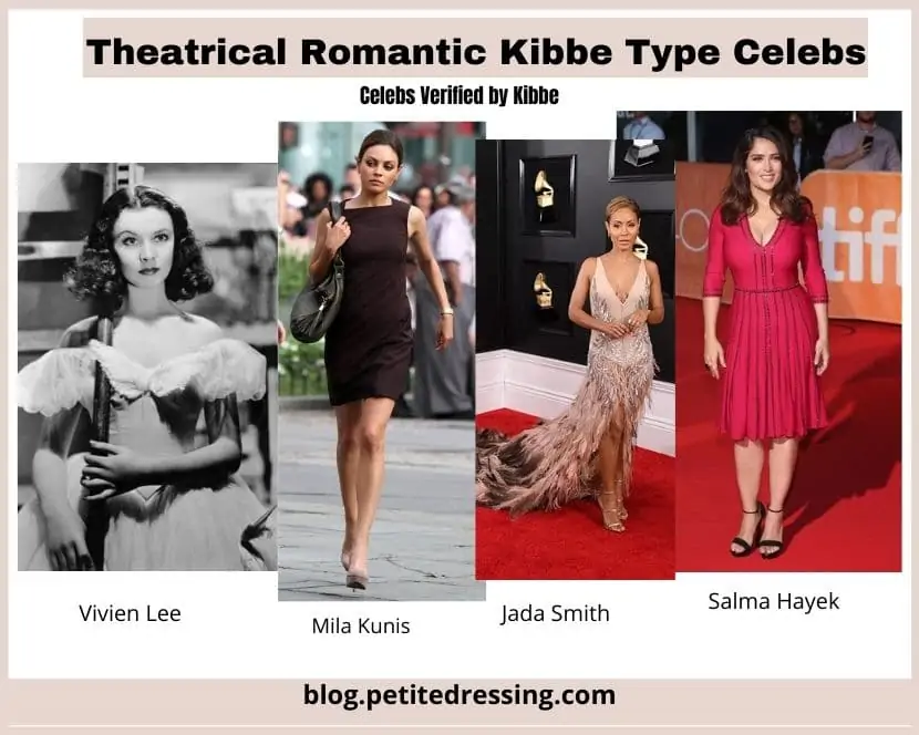 kibbe verified theatrical romantic celebs