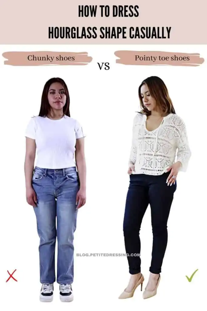 How to Dress Hourglass Shape Casually - Petite Dressing