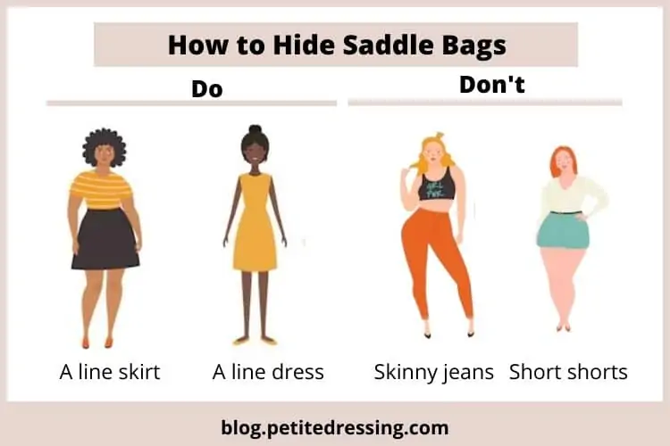 The Complete Style Guide for Women with Saddle Bag Thighs - Petite Dressing