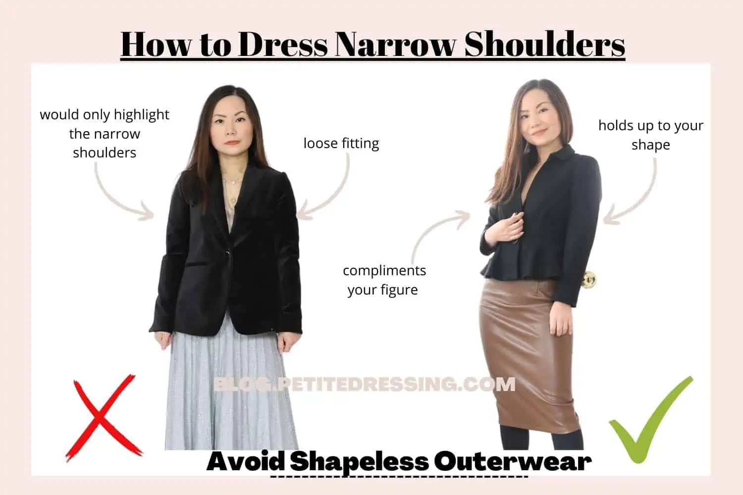 Petite fashion challenge: Narrow shoulders