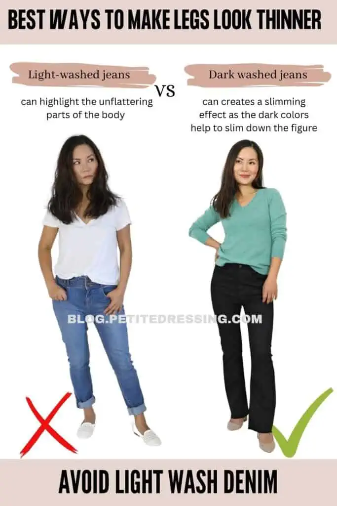 Avoid Light Wash Denim