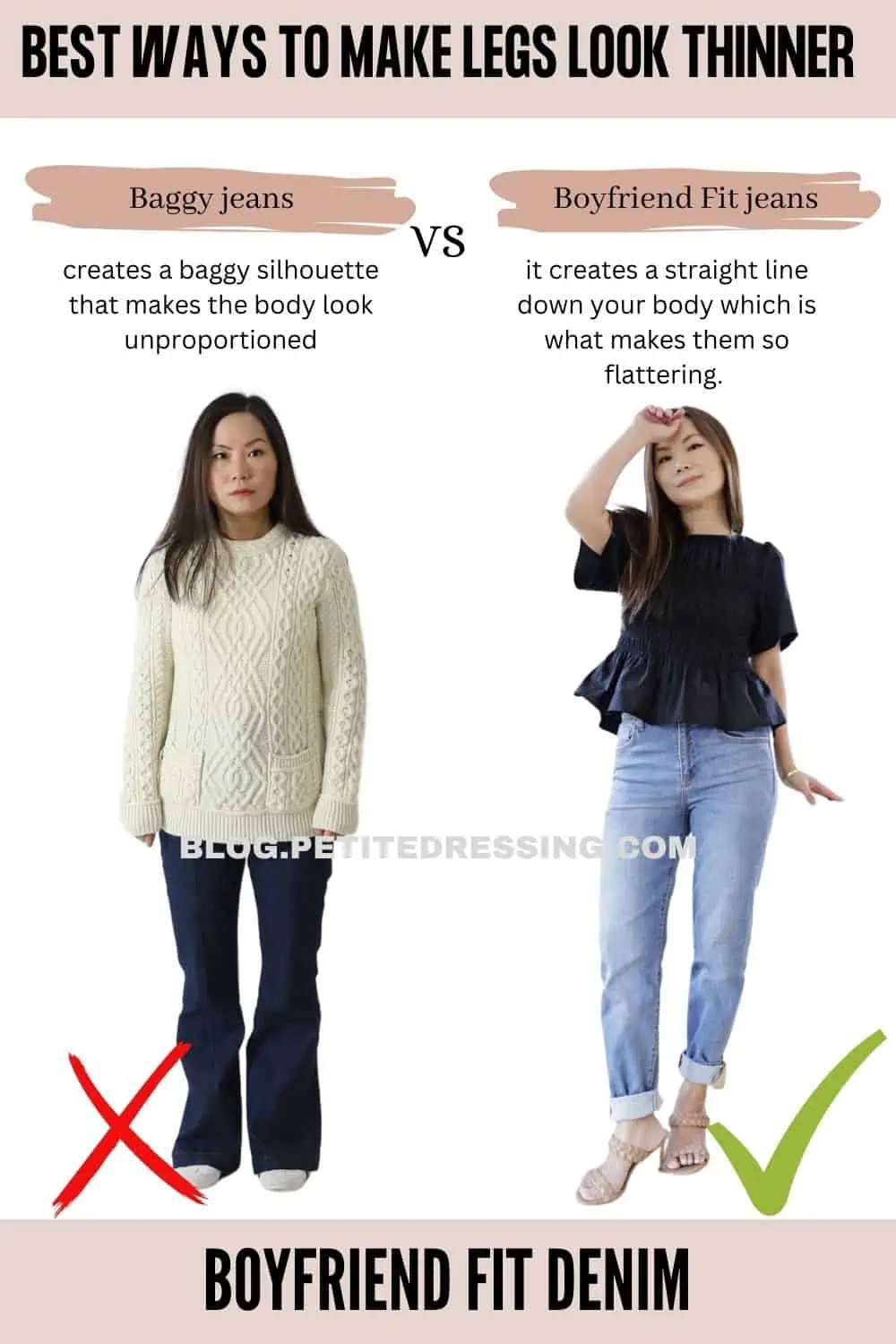 How can I make my thick thighs look thinner in jeans?, by WomenDresses
