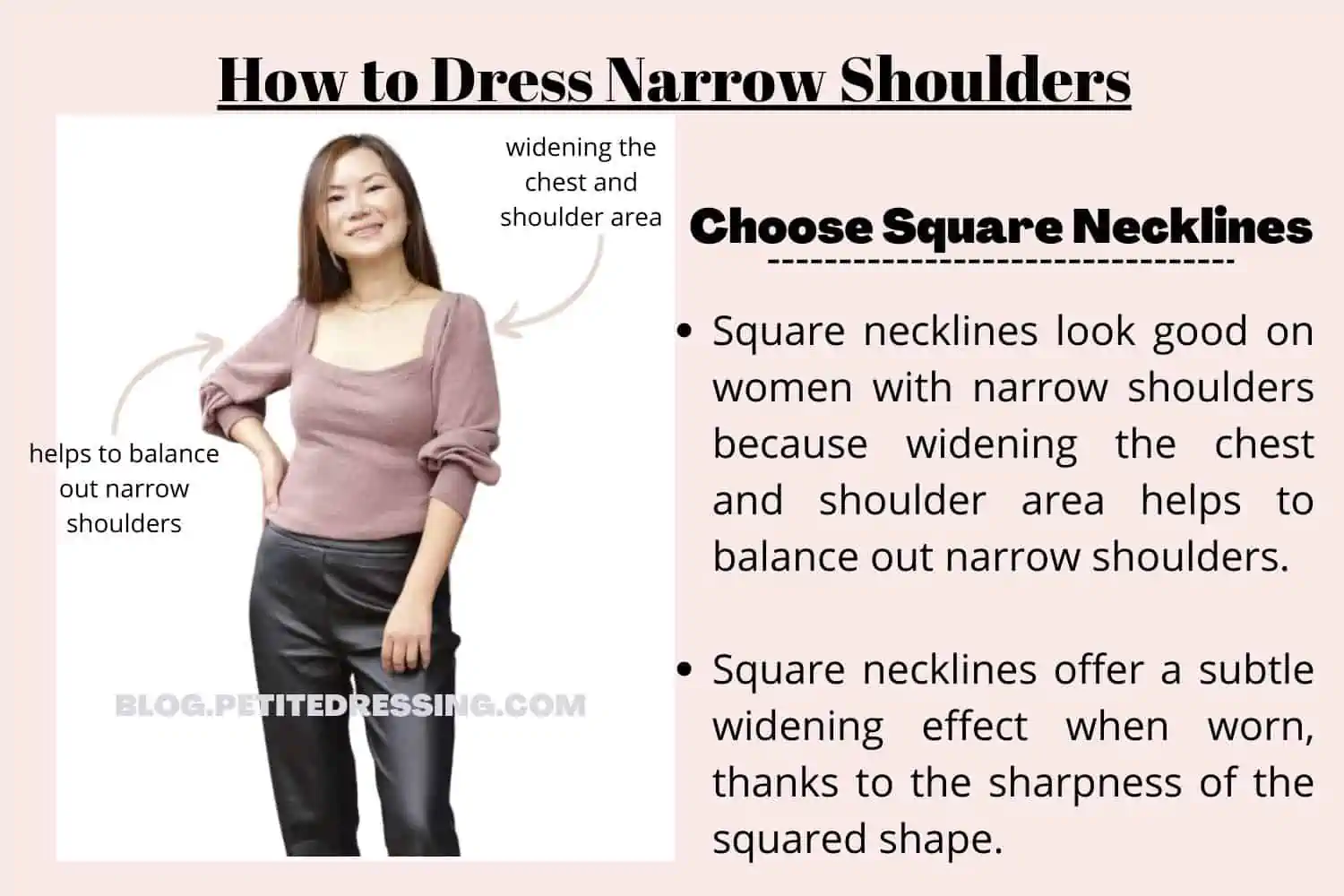 Petite fashion challenge: Narrow shoulders
