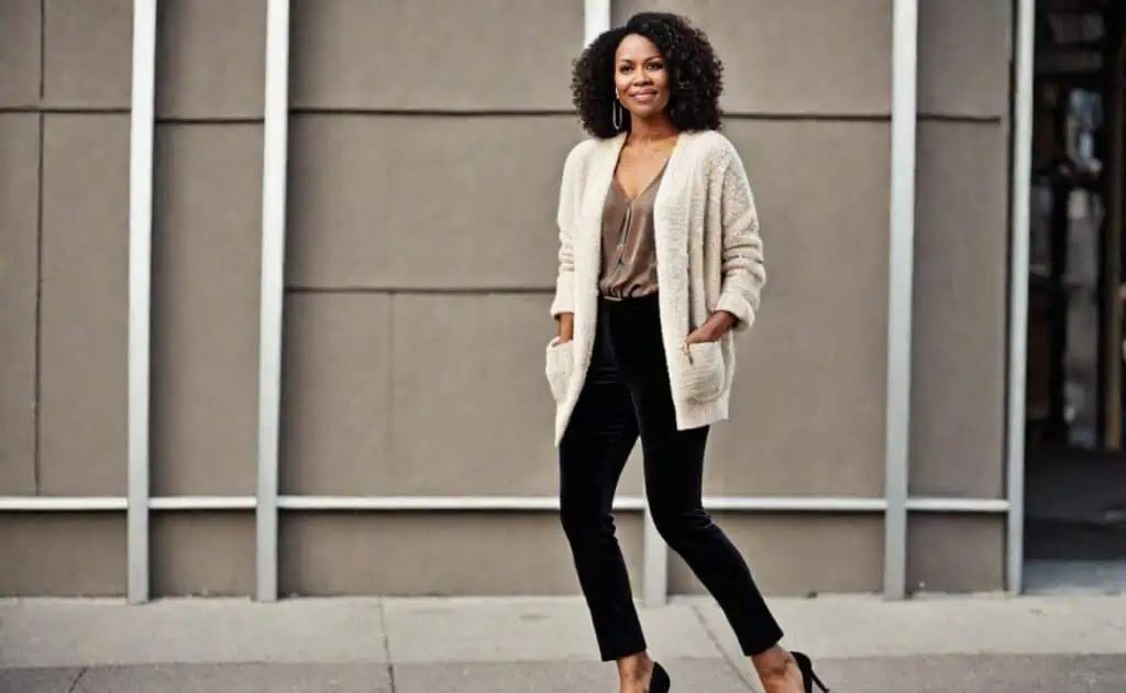 Black Jeans Outfit- cardigan