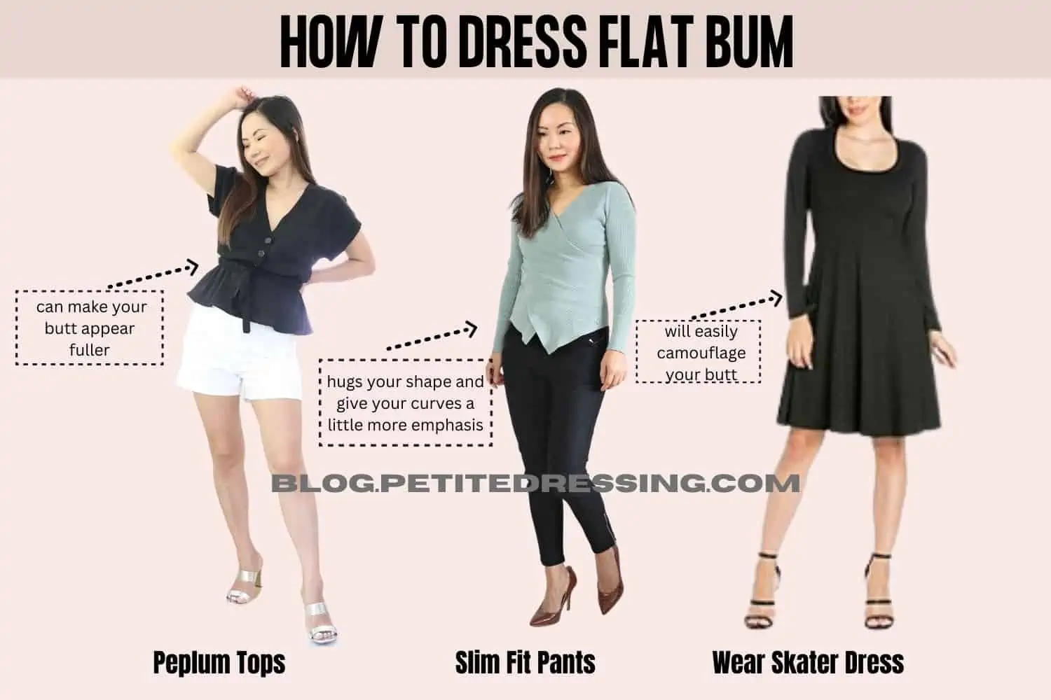 Best dress on sale for flat bottom