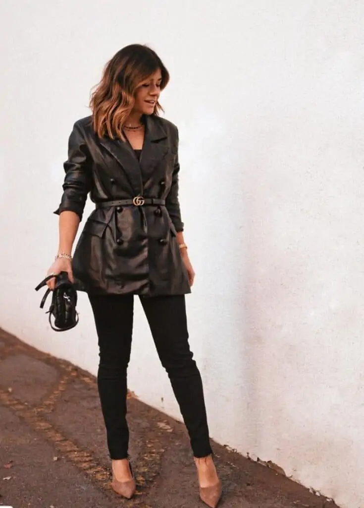 leather jacket black jeans outfit