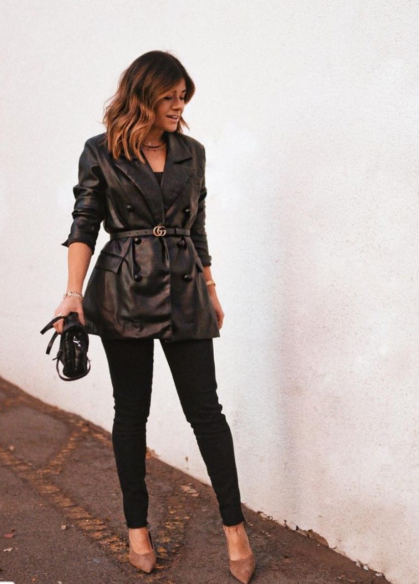 dressy black jeans outfit