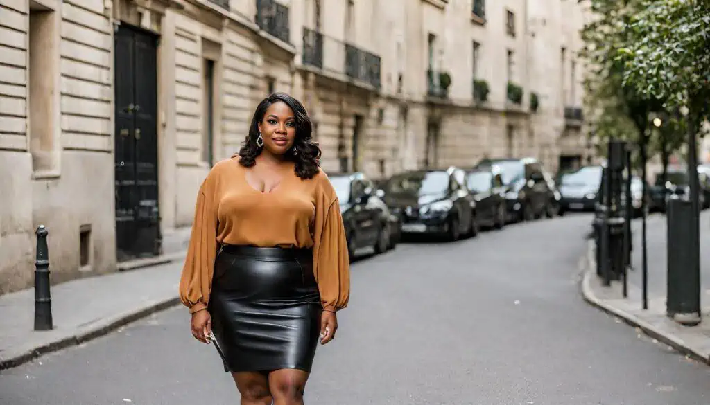 30 Stylish Ways to Rock Your Leather Skirt in 2024_11