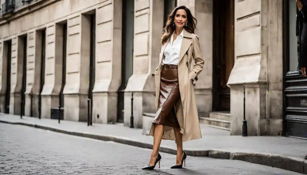 30 Stylish Ways to Rock Your Leather Skirt in 2024_19