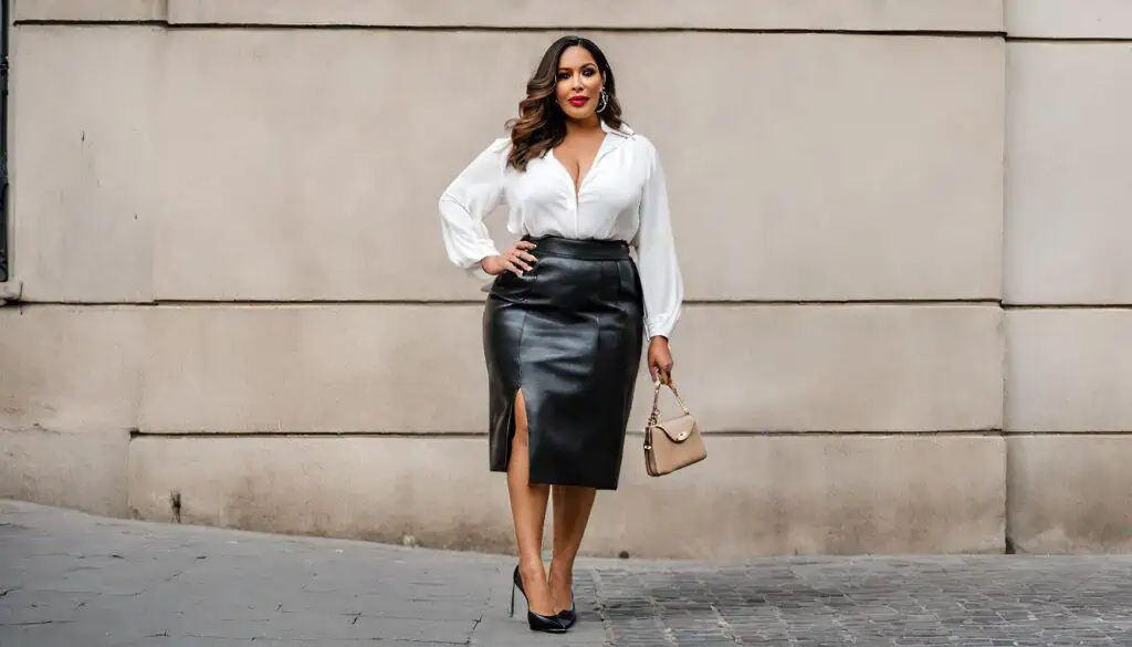 30 Stylish Ways to Rock Your Leather Skirt in 2024_5