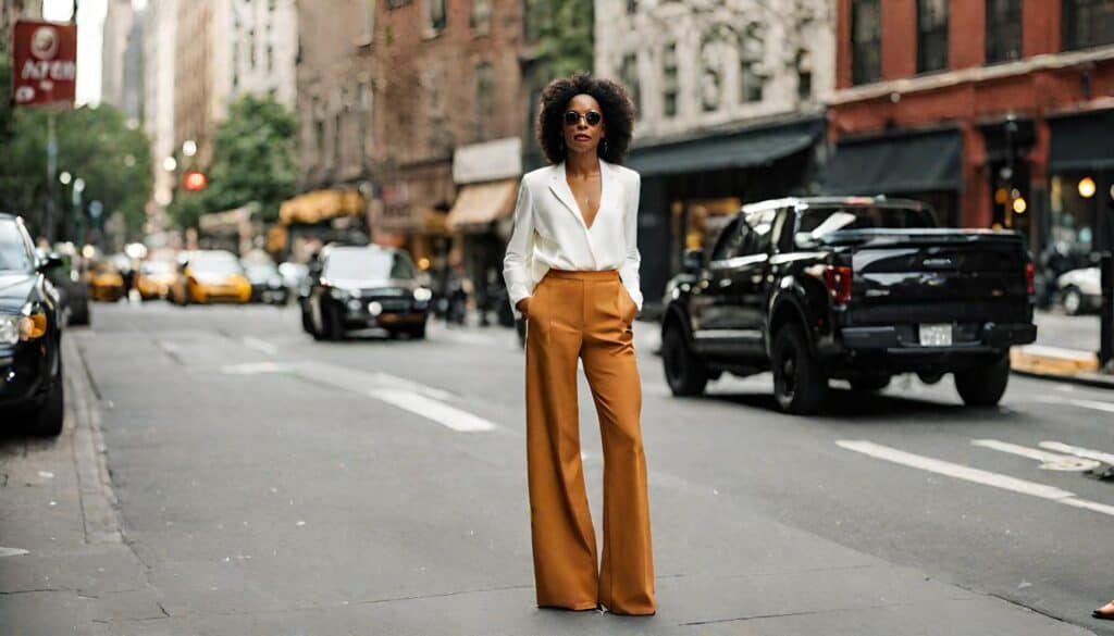 30 Stylish Ways to Wear Wide-Leg Pants in 2024_10