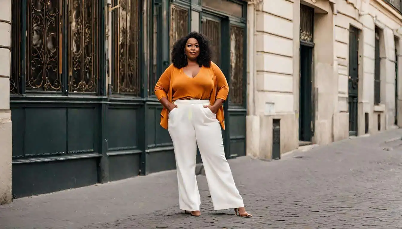 Get the look: bouclé sweater and wide-leg trousers | Wide leg jeans outfit, Wide  leg trousers outfit, Wide pants outfit