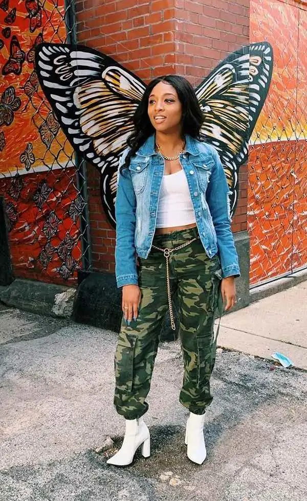 denim top with camouflage pants, Major Must Haves