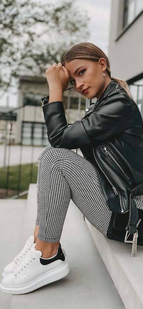 What To Wear With A Leather Jacket (The Complete Guide for Women)