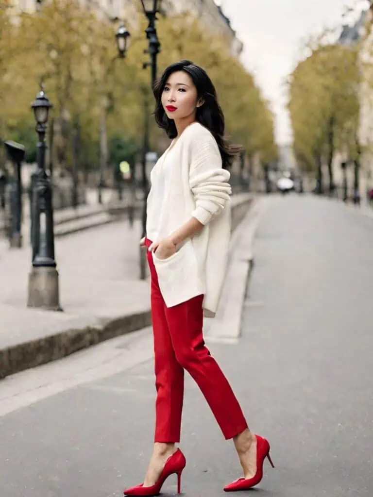 cardigan outfit with dress pants