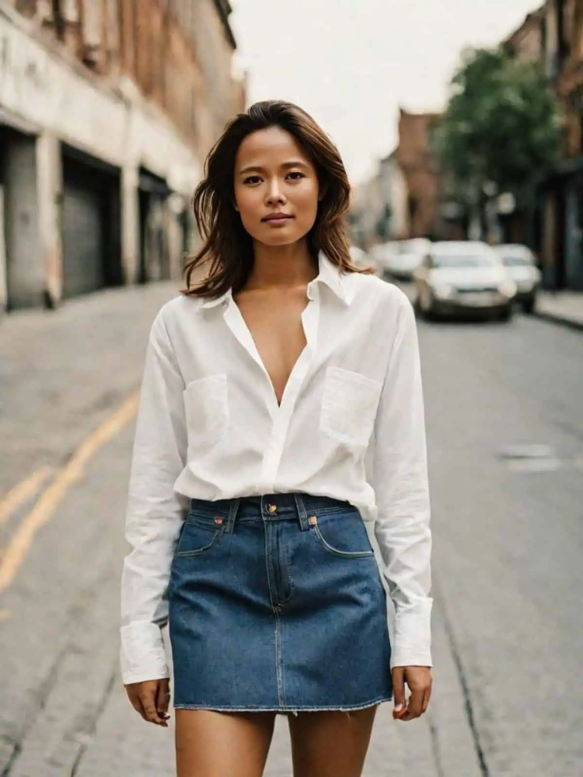 How to Wear a Denim Mini Skirt Over 30 - Jeans and a Teacup