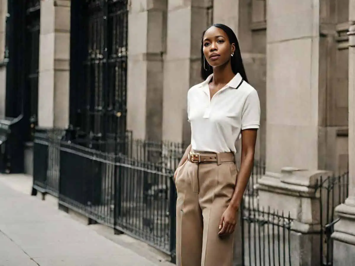 Can you wear beige over 40 without looking boring? | Khaki pants outfit  women, Beige outfit, Cream pants outfit