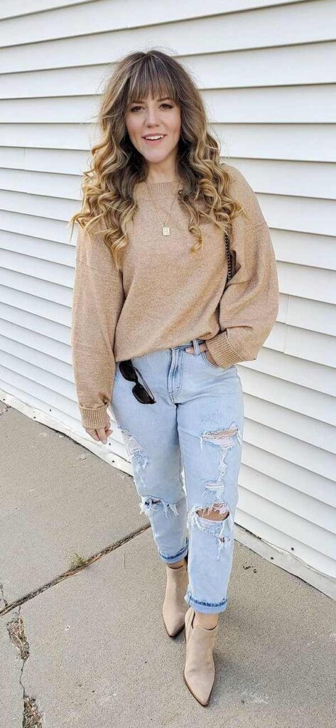 cute outfits to wear with ripped jeans for Sale,Up To OFF67%