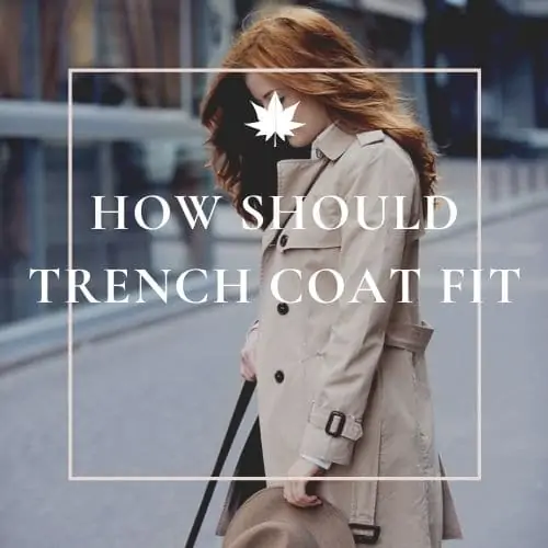how should trench coat fit a woman
