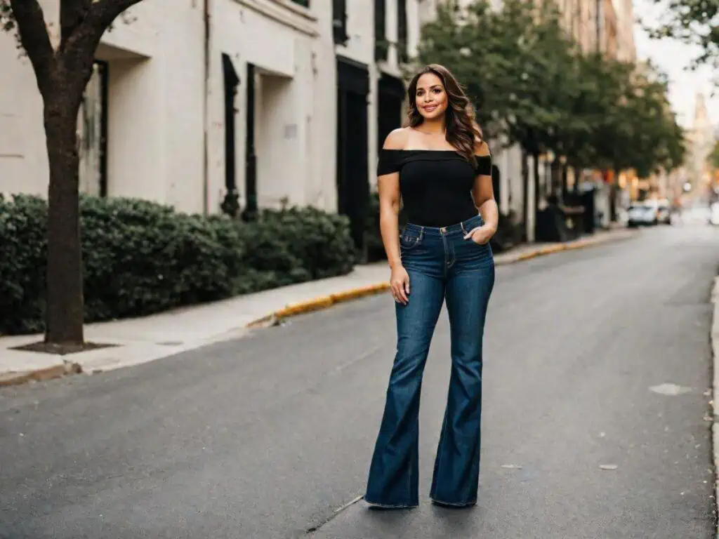 25 Chic Ways to Wear Flare Jeans in 2024_3