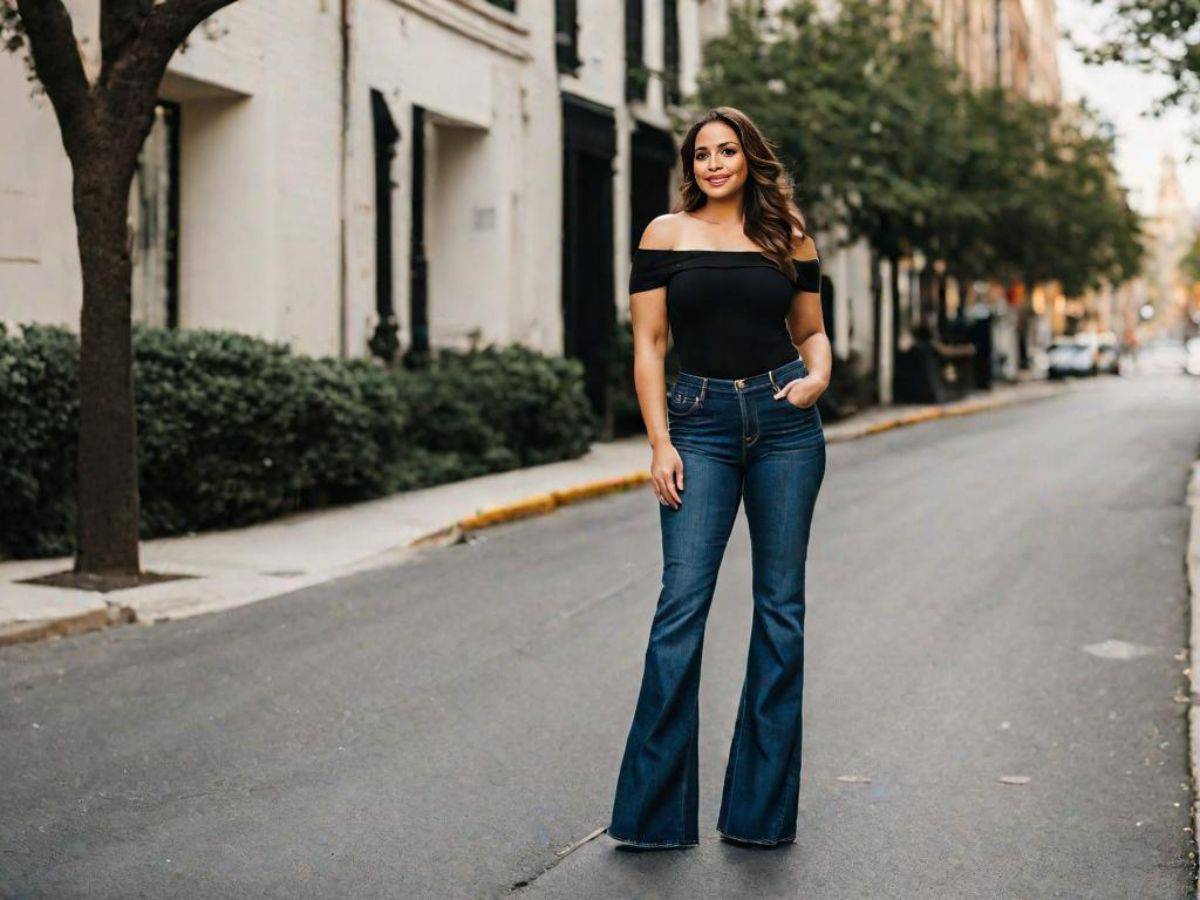How To Style Your Flared Jeans: Best Street Style Ideas 2020  Jeans outfit  fall, Comfy jeans outfit, Bell bottom jeans outfit
