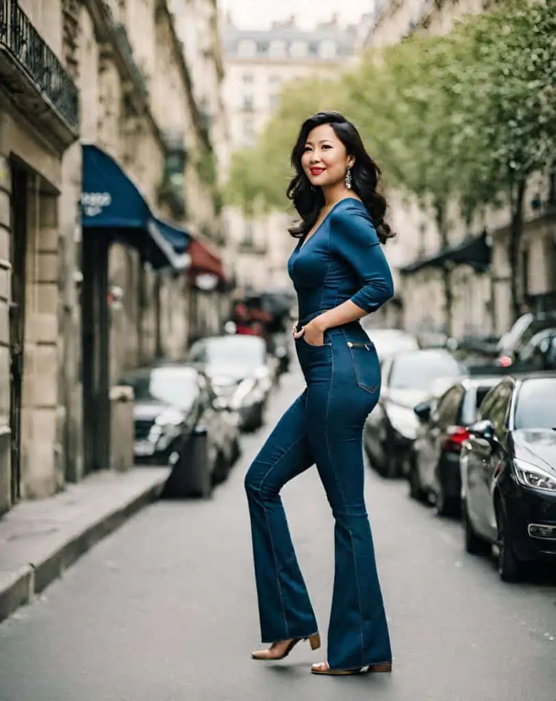 25 Chic Ways to Wear Flare Jeans in 2024_11
