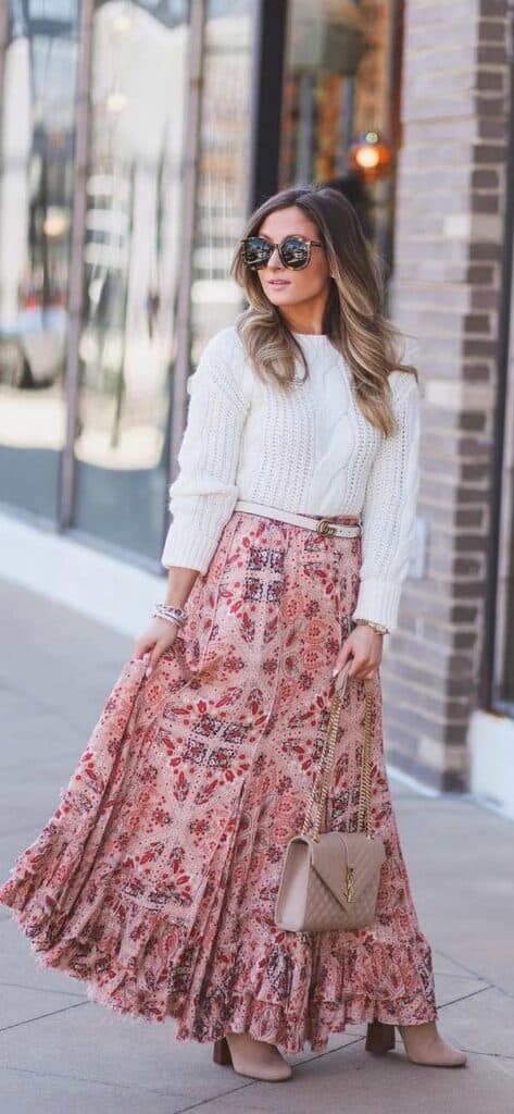 flowy maxi skirt ideas