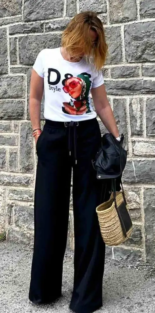 45 Ways African Women Are Rocking Ankara Palazzo Trousers With Tops