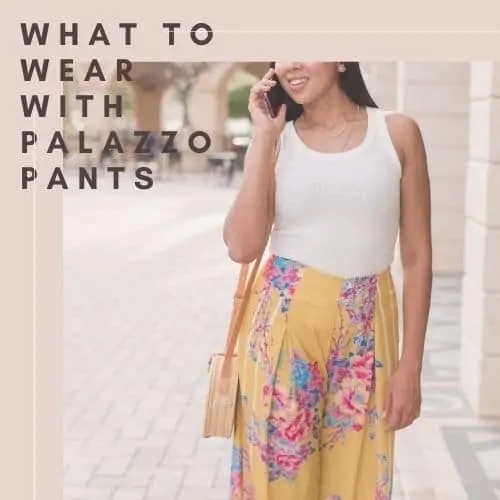 what to wear with palazzo pants