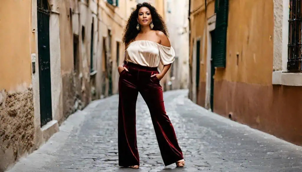 20 Chic Ways to Wear Velvet pants in 2024_10
