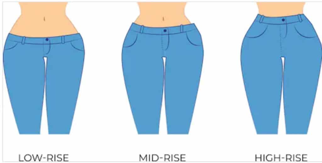 rise of jeans