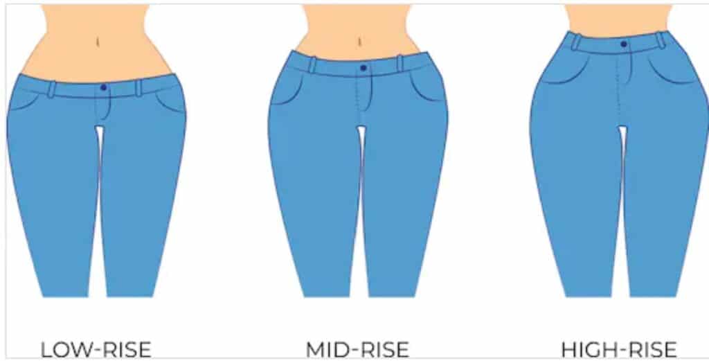 jeans rise types