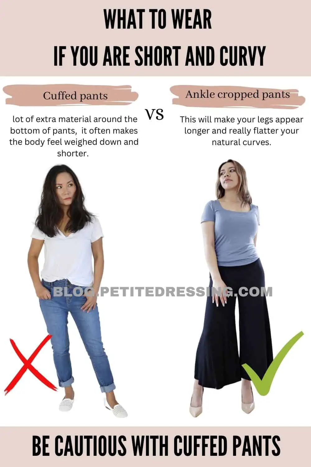 Flattering Pants for Short and Curvy Women
