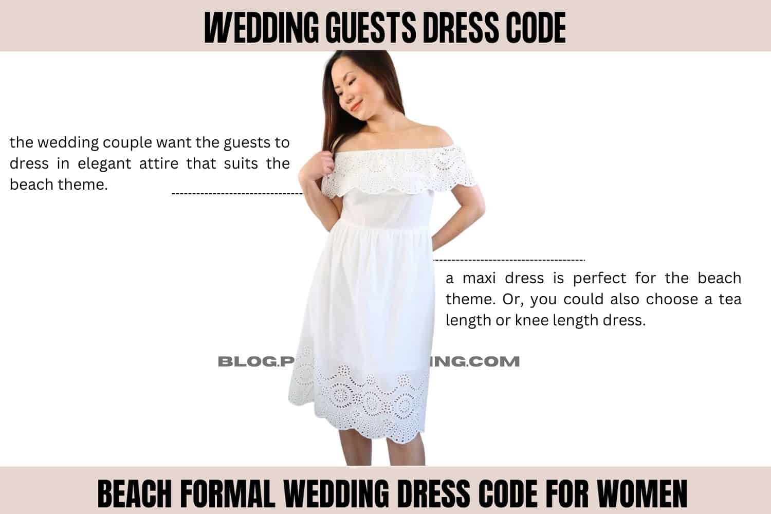 Beach formal wedding dress code for womenwedding guests