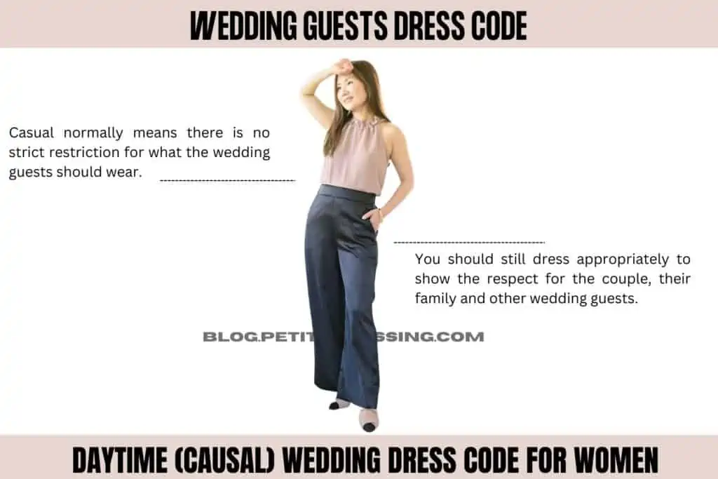 Daytime (causal) wedding dress code for women-wedding guests