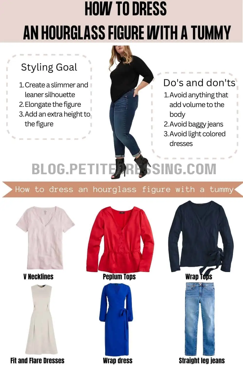 The Complete Style Guide for Skinny Hourglass Figure - Petite Dressing