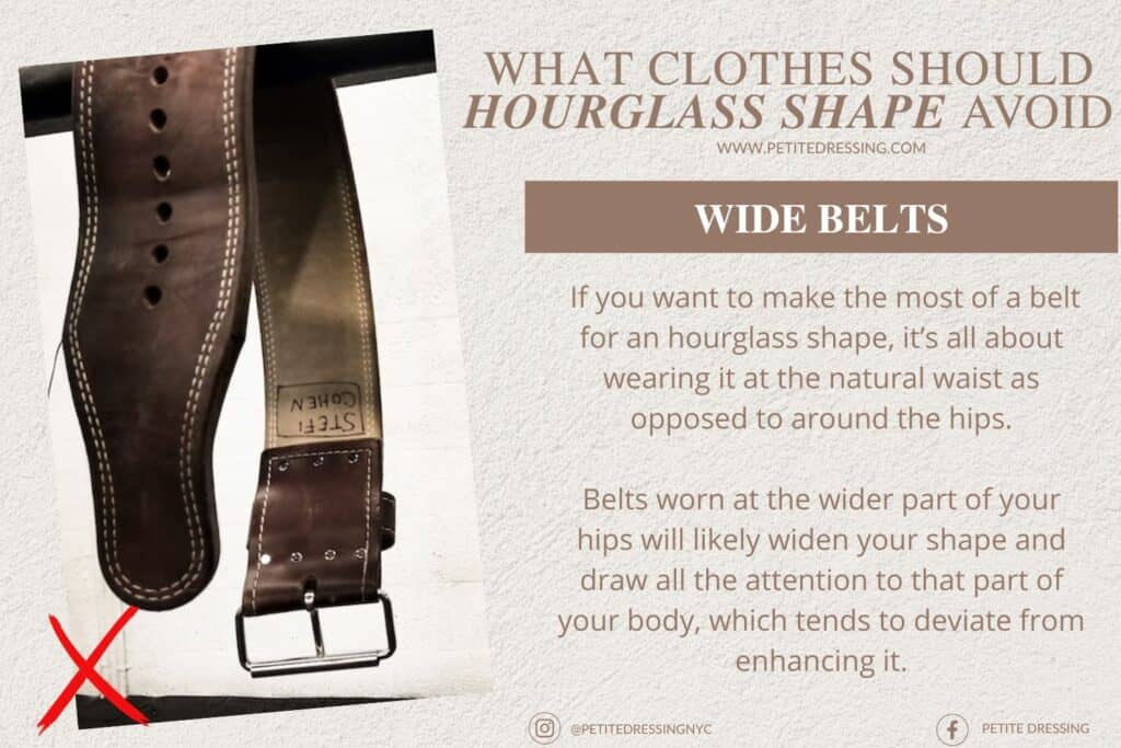 WHAT CLOTHES SHOULD HOURGLASS SHAPE AVOID