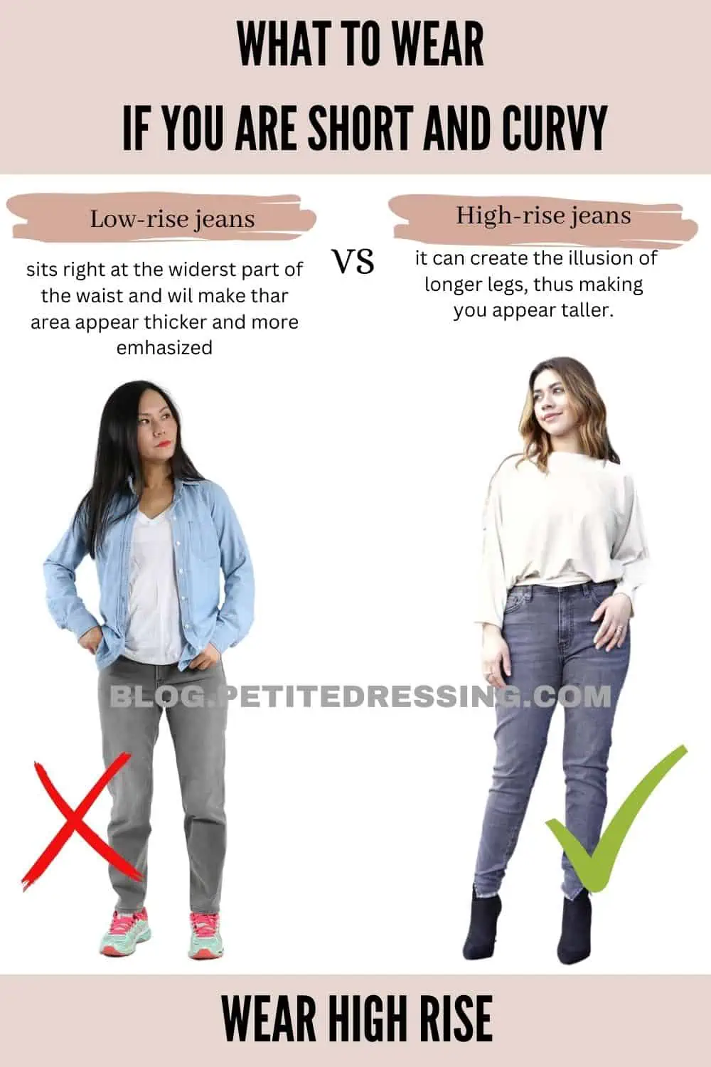 What Not to Wear if You're Short and Curvy - Petite Dressing