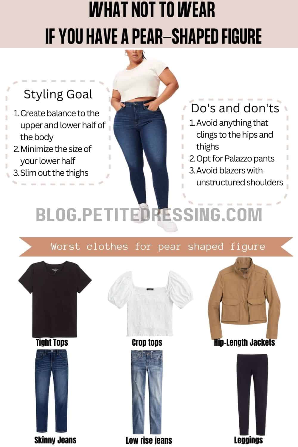 What Not To Wear If You Have A Pear Shape
