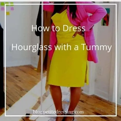 how to dress hourglass with a tummy