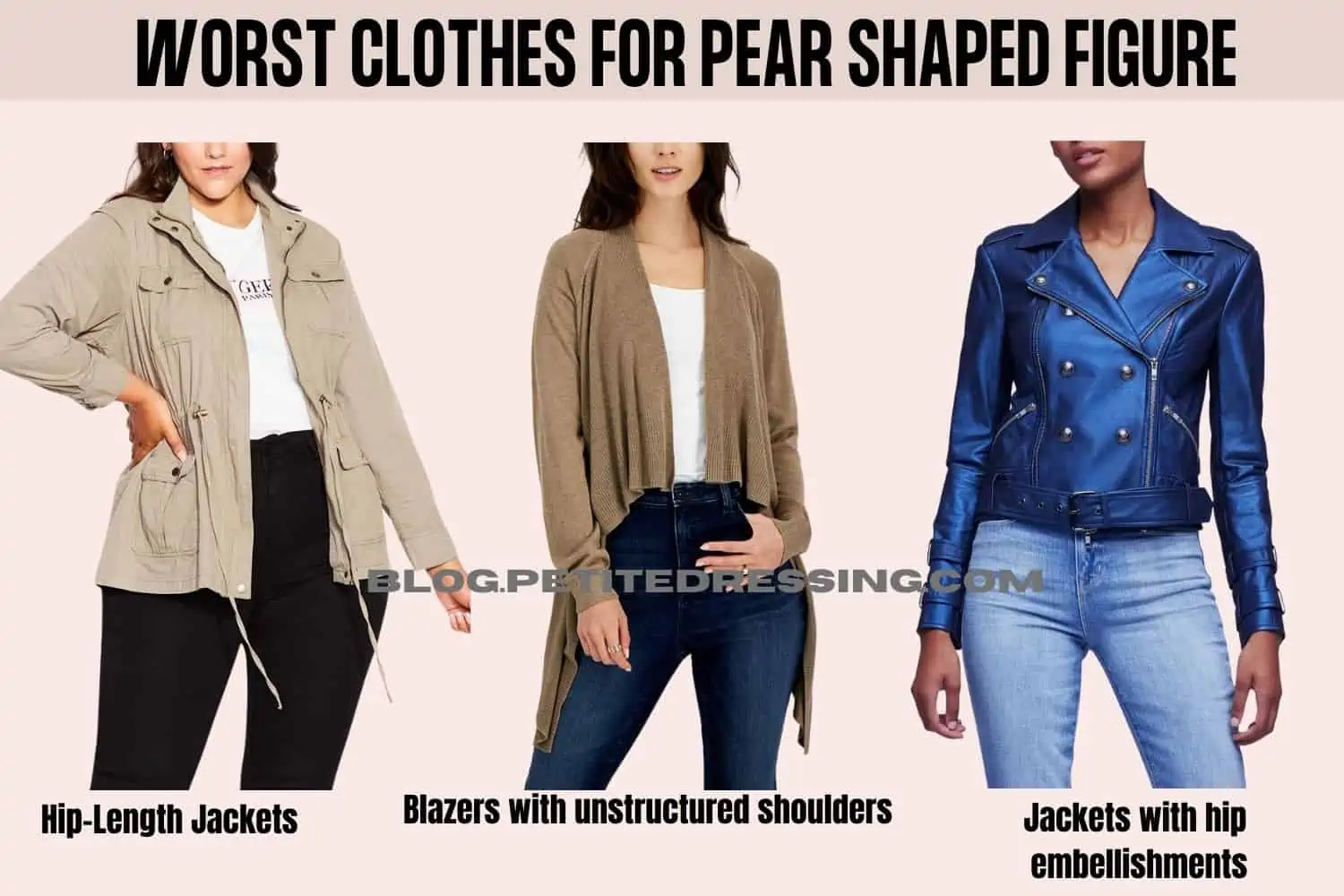 What not to wear if you have a pear shape Petite Dressing